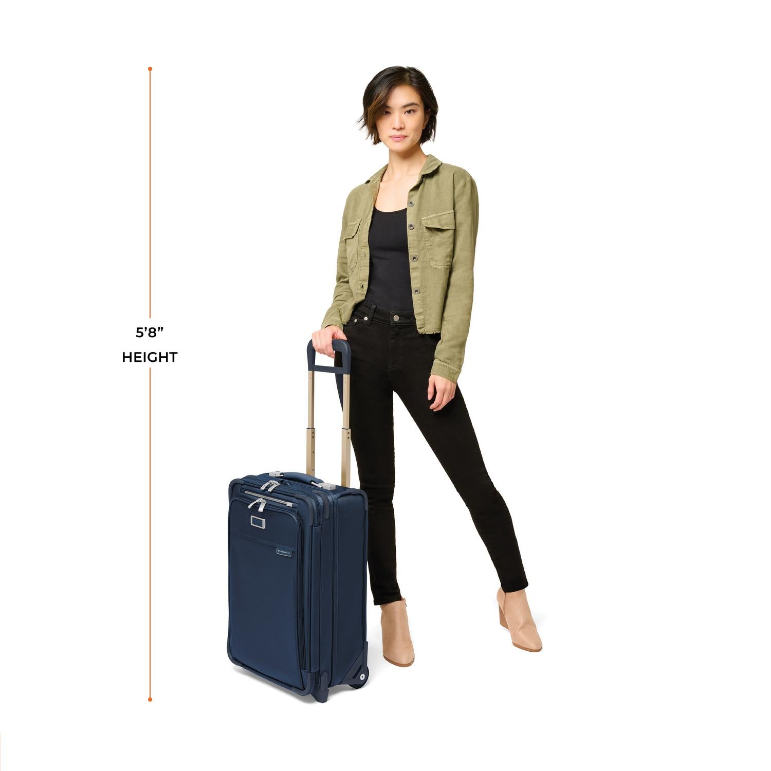 22" Expandable Carry-On Luggage for Travel | Essential 2-Wheel