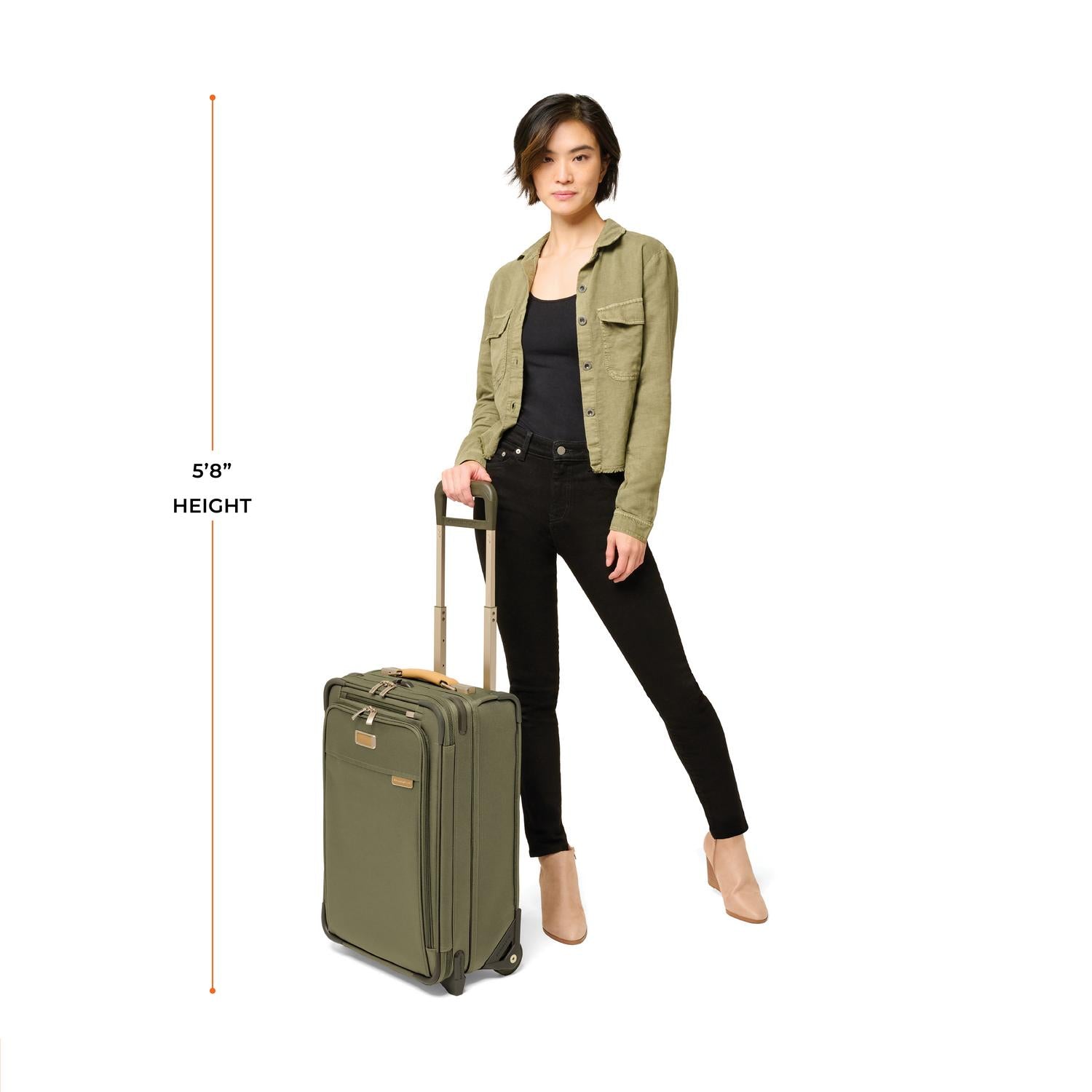 22" Expandable Carry-On Luggage for Travel | Essential 2-Wheel