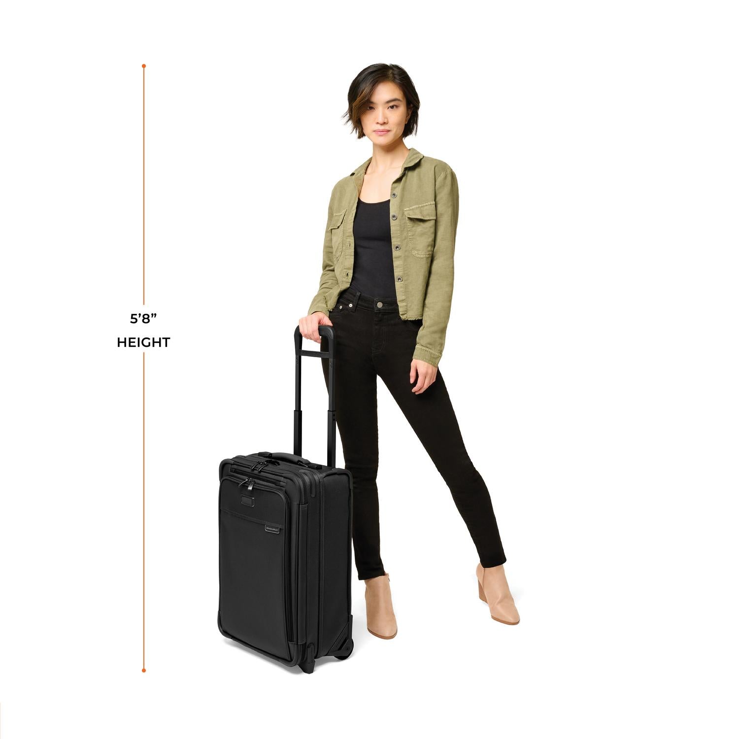 22" Expandable Carry-On Luggage for Travel | Essential 2-Wheel