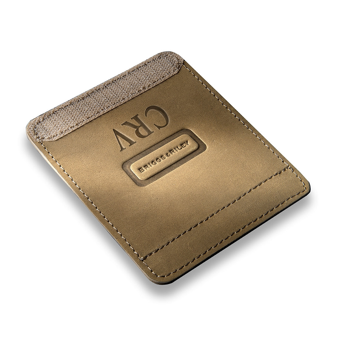 Tan Suede Luggage Handle Wrap with Monogramming | Briggs & Riley