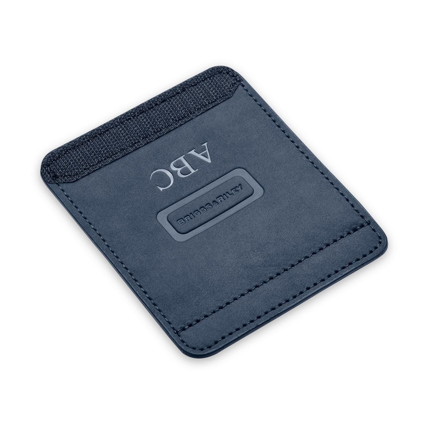 Navy Suede Luggage Handle Wrap with Monogramming | Briggs & Riley